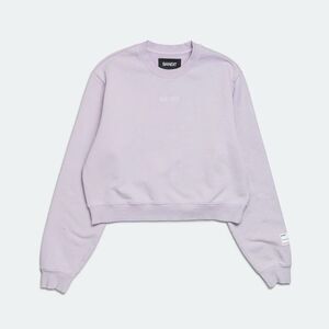 Bandit Women's Running Cotton Fleece Cropped Crewneck Light Thistle Size XS